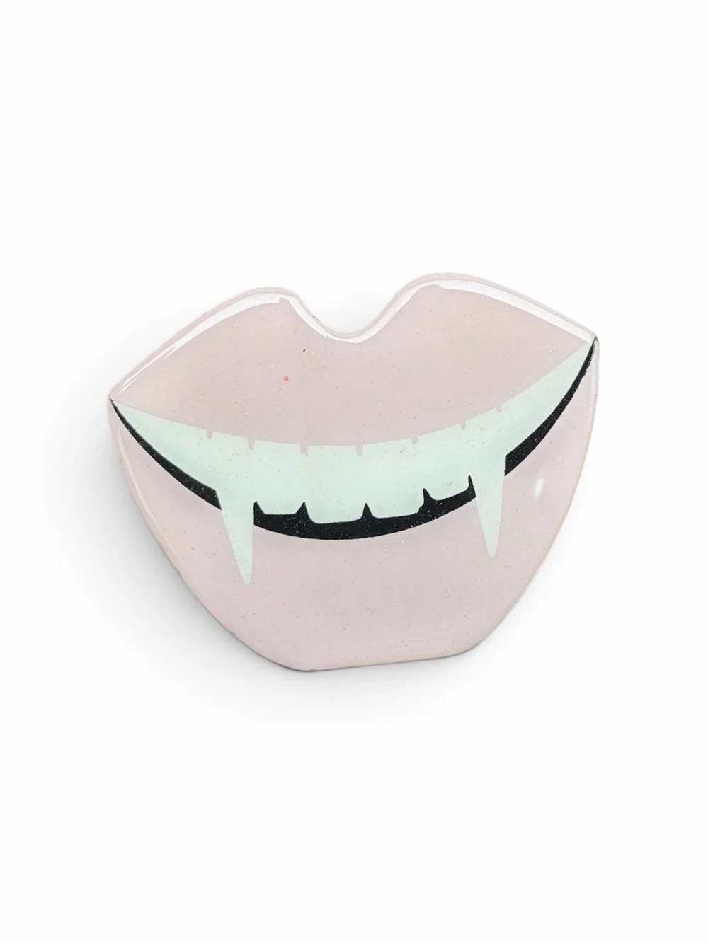 Pink Vampire Lip Halloween table top decor  - Set of 2